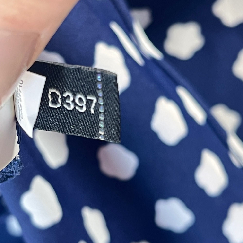 Kate Spade Cloud Dot Midi Dress Womens Size 2 Blue Cali Dreaming OUMU1081 - Picture 12 of 14